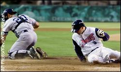 Orlando Palmeiro and Jorge Posada