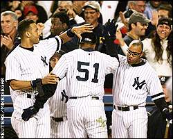 Derek Jeter , Bernie Williams, Jose Vizcaino