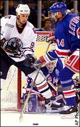 Ryan Smyth ,Mike Richter and Sylvain Lefebvre