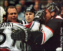 Chris Drury, Ulf Samuelsson