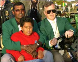 Vijay Singh and his son Qass